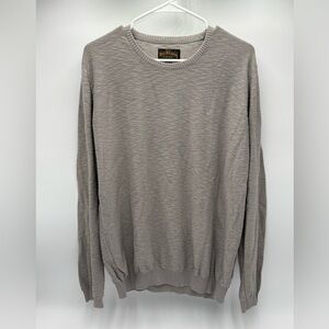 True Religion Men’s Crewneck Sweater XL Gray Lightweight Knit Pullover